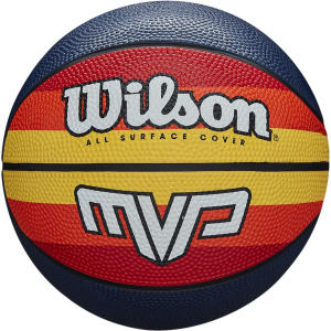 М'яч баскетбольний Wilson MVP Retro Size 7 Red-Blue (WTB9016XB07) краща модель в Івано-Франківську