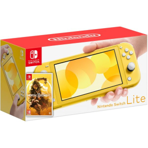 Nintendo Switch Lite Yellow + Гра Mortal Kombat 11 (російська версія) краща модель в Івано-Франківську