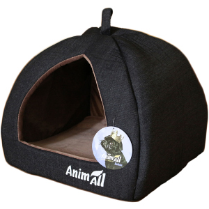 Домик для собак и кошек AnimAll Ат 0942 Piter S Grey 38 x 38 x 29 см (2000981180942) в Ивано-Франковске