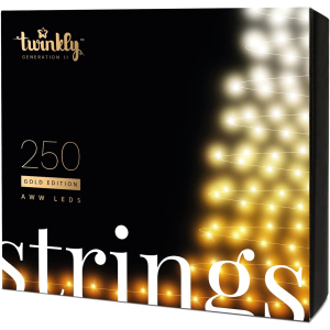 Світлодіодна Smart LED гірлянда Twinkly Strings AWW 250, BT+WiFi, Gen II, IP44, чорний кабель (TWS250GOP-BEU) в Івано-Франківську