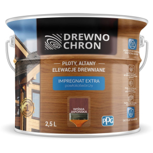 Плёнкообразующая пропитка Drewnochron Impregnat Extra Японская вишня 2.5 л (DN-364416) лучшая модель в Ивано-Франковске