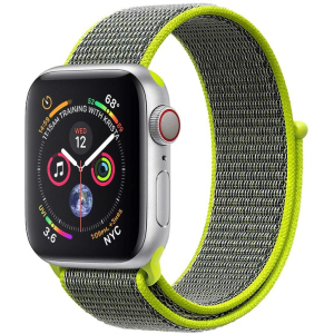 Ремінець Promate Fibro-42 для Apple Watch 42-44 мм 1/2/3/4/5/6/SE Green (fibro-42.green) краща модель в Івано-Франківську