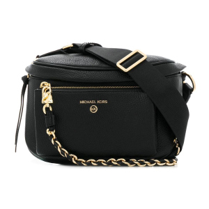 Жіноча шкіряна сумка Michael Kors Slater MD Sling Pack Msgr 30T0G04M6L 001 Black (800070124301) краща модель в Івано-Франківську