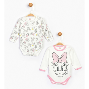 Боді Disney Minnie Mouse MN16077 86-92 см 2 шт Біло-рожеве (8691109822390) ТОП в Івано-Франківську