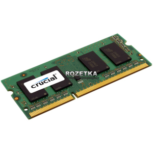 Оперативна пам'ять Crucial Micron SODIMM DDR3L-1600 4096MB PC3-12800 (CT51264BF160B) ТОП в Івано-Франківську