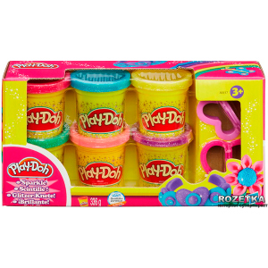 хороша модель Набір пластиліну Play-Doh Блискуча колекція з 6 баночок (A5417)