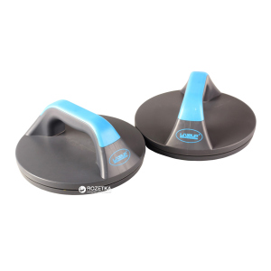 Упоры для отжимания LiveUp Push Up Pro 19.5х9 см Blue-Grey (LS9411) ТОП в Ивано-Франковске