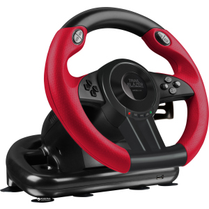 Дротове кермо SPEEDLINK Trailblazer Racing Wheel PC/Xbox One/PS3/PS4 Black/Red (SL-450500-BK) краща модель в Івано-Франківську