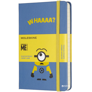 Записная книга Moleskine Minions 9 x 14 см 192 страницы в линейку Голубая (8055002855372) в Ивано-Франковске