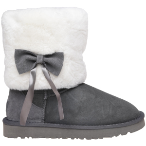 Угги UGG Classic Short Fur Bow 117013 41 Grey ТОП в Ивано-Франковске