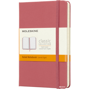 Записная книга Moleskine Classic 9 х 14 см 192 страницы в линейку Пастельно-розовый (8058341715277) ТОП в Ивано-Франковске