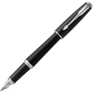 Ручка перова Parker Urban 17 Muted Black CT FP F Чорна Чорно-сріблястий корпус (30 111) ТОП в Івано-Франківську