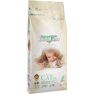 Сухий корм для кішок BonaCibo Adult Cat Lamb&Rice з м'ясом ягняти і рисом 5 кг (BC405666) краща модель в Івано-Франківську