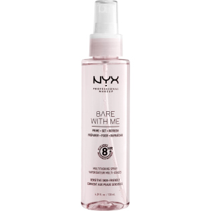 купити Багатофункціональний спрей для обличчя NYX Professional Makeup Bare With Me Prime Set Refresh Spray 130 мл (800897182342)