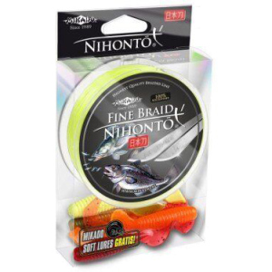 Шнур Mikado Nihonto Fine Braid 150 м 0.08 мм 4.95 кг Fluo (Z19F-008) ТОП в Івано-Франківську