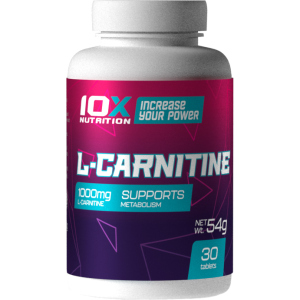 Жиросжигатель 10X Nutrition L-Carnitine 30 таблеток (525272730764) в Ивано-Франковске