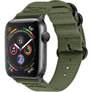 хороша модель Ремінець Promate Nylox-38 для Apple Watch 38-40 мм 1/2/3/4/5/6/SE Green (nylox-38.green)