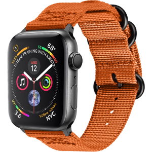 Ремінець Promate Nylox-42 для Apple Watch 42-44 мм 1/2/3/4/5/6/SE Orange (nylox-42.orange)